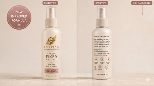 Evenza Makeup Fixer Spray | Long-Lasting Makeup Setting Spray | Hydrating & Smudge-Resistant Finish | 50ml