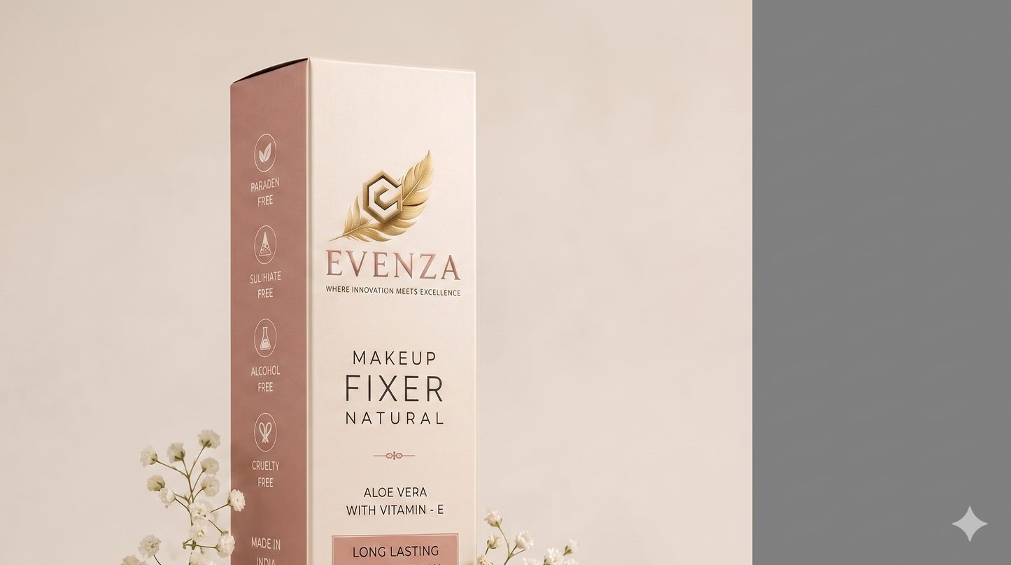 Evenza Makeup Fixer Spray | Long-Lasting Makeup Setting Spray | Hydrating & Smudge-Resistant Finish | 50ml